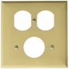 Morris 81688 Lexan Wall Plate, 2 Gang, 1 Duplex, 1