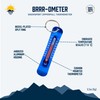 Sun Company Brrr-ometer - スノースポーツに最適なジッパー金具型温度計 | 上着、パーカ、荷物に取り付けることができ、アウトドア、スキー、スノーボードに最適な温度計 ブルー