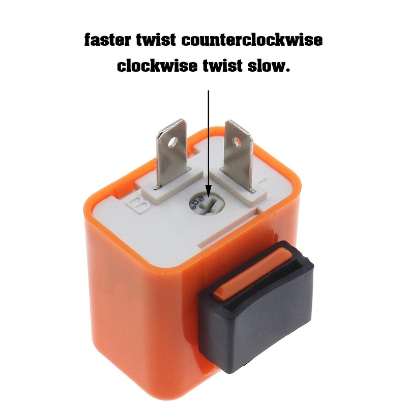 EMSea 2-Pin Speed Adjustable LED Flasher Relay Motorcycle Turn Signal