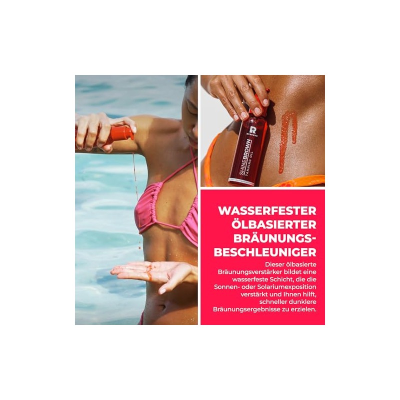 BYROKKO Shine Brown Watermelon Tanning Accelerator Oil (145ml) Premium Oil