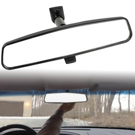 YzusGomumu Car Rear View Mirror Reverse Mirror Compatible With 1972-2018 Jeep Wrangler Compass Patriot Cherokee Dodge RAM Charger Dakota Challenger Toyota KIA Hyundai Ford Replaces 8993023K 8993-023K