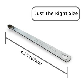 BERYLER® 1/32 Teaspoon(1/32 Tsp | 0.165 cc | Smidgen) Single Measuring Spoon, Small Measuring Spoon Only, Individual Tiny Measuring Spoons, Long HandleStainless Mini Measuring Spoons for Cooking
