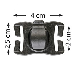 Formbelt Hydration tube holder with magnetic clip for webbing / backpack strap / shoulder strap up to 20 mm wide.
