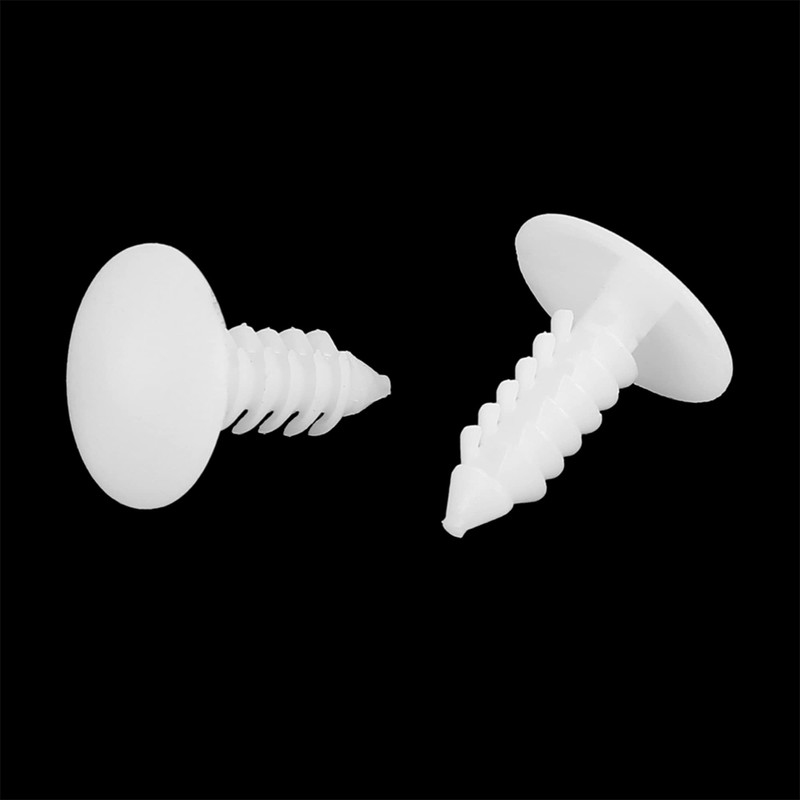 X AUTOHAUX 40 Pcs 4.5mm Hole Dia Plastic Bolt Rivets