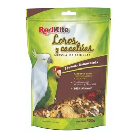 Mezcla de Semillas Redkite para Loros y Cacatúas 500g, Fortificada con Vitaminas y Minerales