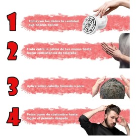 Cera Para El Cabello Tipo Telaraña Antifrizz Y Mas Volumen Kolor Shot 100g