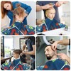 FEBSNOW Kids Hair Cutting Cape, Cartoon Prints Adjustable Haircut Cape