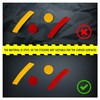 10L0L Golf Cart Reflective Stickers (Dots) Reflex Reflector Strips for