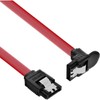 InLine SATA 6Gb/s Cable with Latch Angled 0.75m