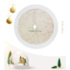 Lewondr 48 Inch Christmas Tree Skirt, Soft Velvet Christmas Tree