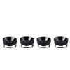 Alnicov Guitar Contral Knobs,Black Clear Knobs With Gold Word Electric