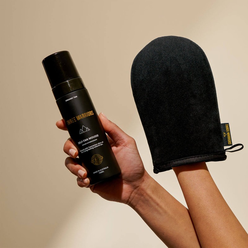 Three Warriors Eco-Friendly Tanning Mitt, One Size