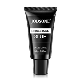 JODSONE 30ML Nail Rhinestone Glue Super Strong Gel Nail Glue for Nail Charm 3D Nails Bling Gel for Decoration Gem Nail Art Jewel Diamonds Cured Need Beauty Gift
