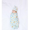 DREAMHALO Newborn Baby Swaddle Blanket with Hat Set-Viscose Made from