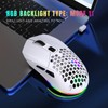 Wireless Mouse 2.4G Or BT5.1 Adjustable DPI Hollowed Out RGB
