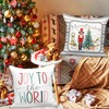 Lanpn Grey Nutcracker 16x16 Christmas Throw Pillow Covers Set of