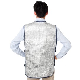 Ryoka-chan SHABO Cool Thermal Vest, Unisex, Heatstroke Prevention, navy (silver)