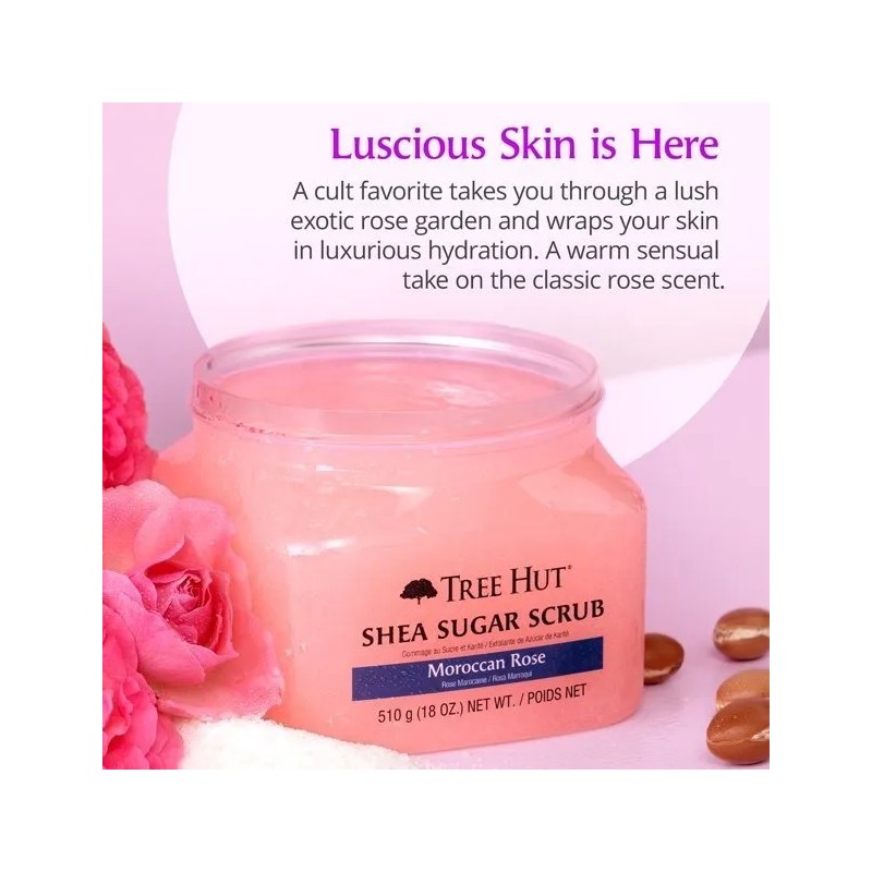Exfoliante Corporal Moroccan Rose de 510g Tree Hut