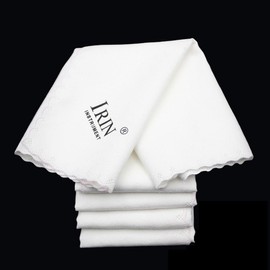 RuiJOTWAT 5-Pack Piano Violin Guitar Electric Bass Instrument Cleaning Cloth Wipes Piano Cloth White