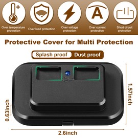 Frienda 6 Pieces 12V USB Outlet Automotive USB Port Panel Mount 12V USB Outlet Multi Port Switch Panel Car Outlet Socket Power Dual Port 12V 24V Quick Car Port for Cars Bus ATV RV Boat Truck, 3.1 A