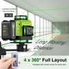 16 Lines Green Laser Level Kit -4x360° 4D Self-Leveling Cross