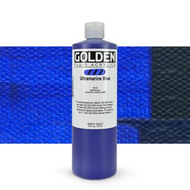 16 Oz Fluid Acrylic Color Paints Color: Ultramarine blue