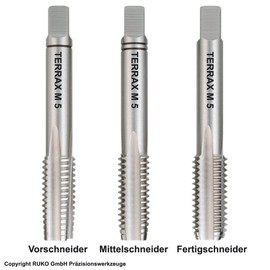 Ruko Terrax Hand Held Tap Set DIN 352 Ground M5