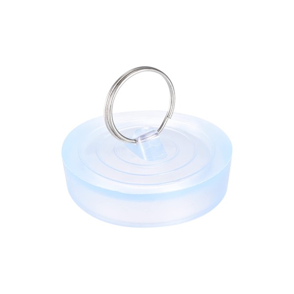 sourcing map Rubber Sink Plug, Clear Drain Stopper Fit 2"