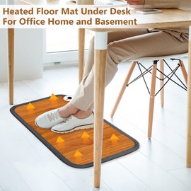 Heated Floor Mat 230 V, Foot Heating with Electric Foot Warmer, 50 x 30 cm, Can Be Used in the Office or at Home, Carbon Crystal Heating Pad Heating