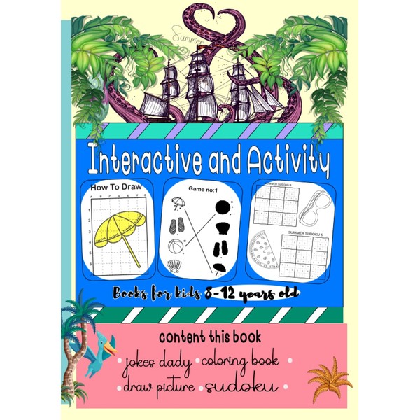 Interactive and Activity Books for kids 8-12: Ultimate Puzzle Challenge,
