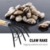 laffoonparts 2 Pcs Claw Rake Hand with Basket, Clamming Claws