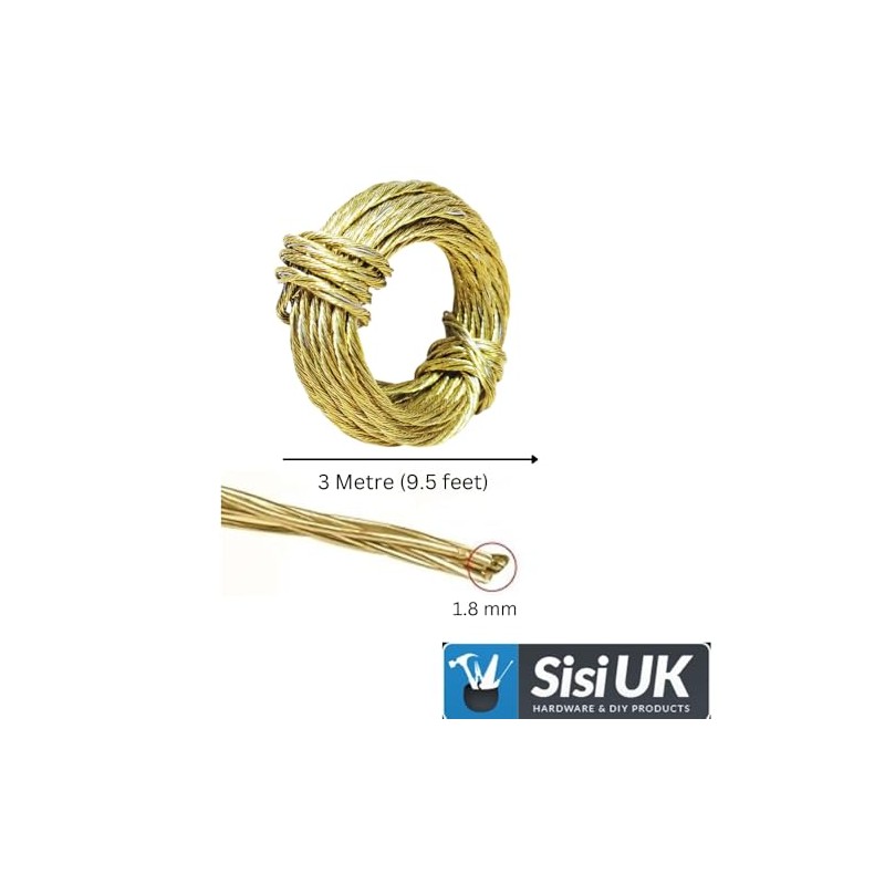 Picture Hanging Wire (3 Metres / 9.5 Feet) x 1.8