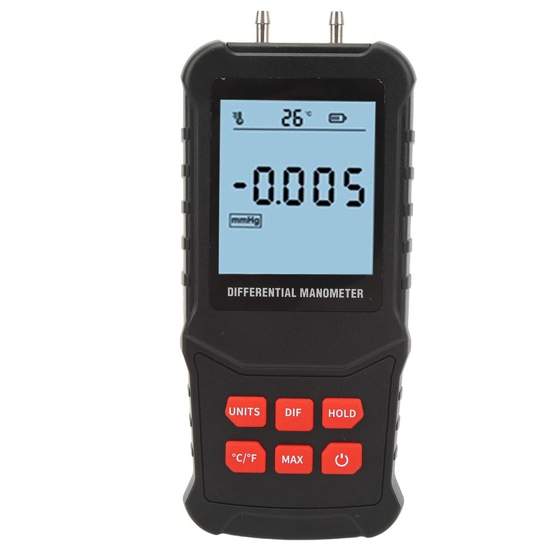 Digital Manometer 20.68Kpa High Accuracy Overload Prompt Auto Shutdown Handheld