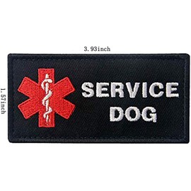 Service Dog No Touch No Talk, Ignore Me I'm Working, Do Not Pet Tactical Military Morale Embroidered Patch Velcro Patch
