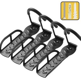 Laxama Bike Rack for Garage Wall Mount 4 Pack Vertical Bike Hooks Bicycle Hanging Hooks for Indoor Storage with Non-reversible Hooks