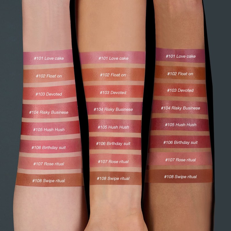 Cheek Gel Cream Liquid Blush, Soft, Lightweight, Breathable Feel, Long-Lasting,