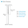 CoCud Diamond Twist Drill Bit Drill Bit Diameter 0.8mm Metric