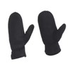 Harrys-Collection Men's Lambskin Mittens with Elastic Band, black