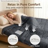 Serentra Weighted Blanket 17 lbs with Glass Beads, Dark Grey