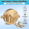 AquaNPT Brass Fire Hose Connection Cap, 2-1/2" NST(NH) Fire Hydrant