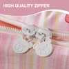 A Nice Night Zipper Bedding Pink Bow Printed on Colorful