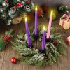 5 Pieces Christmas Wreath Candle Centerpiece Decoration Christmas Advent Wreath