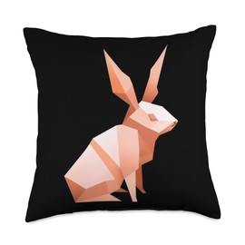 Origami Master Folding Paper Craft Origami Rabbit Bunny Japanese Art Paper Folding Artist Throw Pillow, 18x18, Multicolor