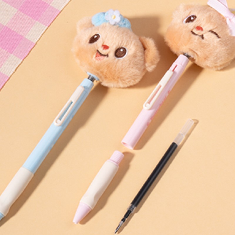 Delhi Butterbear Shaking Bear Gel Pen 0.5mm Cute Character Doll
