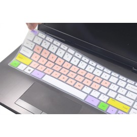 Keyboard Cover Skin Compatible for 14 inch HP Pavilion x360 14 14-FQ/DQ/DK/DH/DS/DF/CF/CD/BA/BF/BW Series 14-cf2112wm 14-dk1003dx 14-ce3065st 14-dh2097nr 14t-dq200/dq300 14-fq1025nr (Pink & White)