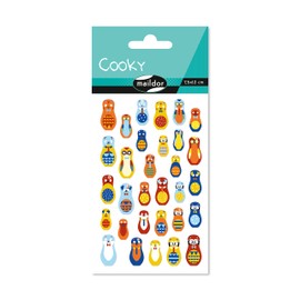 Maildor 560406C Pack of Stickers Cooky 3D (1 Sheet, 7.5 x 12 cm, Ideal for Decorating, Collecting or Gifting, Mamoushka) 1 Pack