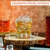 Belle Vous Pack of 50 Reusable Plastic Ice Cubes -