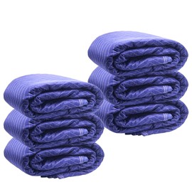 PME Moving & Packing Blankets - Pro Max Series- 80"x72" (70 lb/dz Weight) - Quilted Shipping Furniture Pads - 6 Pack