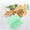 IWOWHERO 2pcs Super Absorbent Bath Glove Shower Exfoliating Brush Double-sided