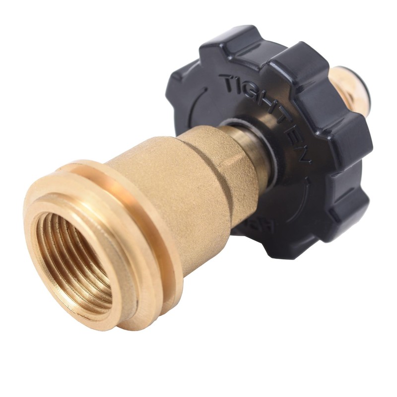 Flame King Propane Tank Adapter POL to QCC1 Type Converts